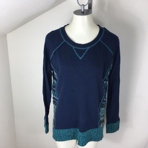 Ruby Moon Teal Sweater Knit Sweatshirt